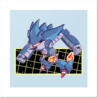 Mecha Sonic Posters and Art